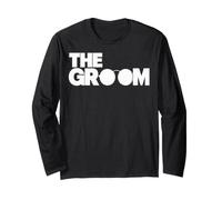The Groom Squat Bachelor Supplies Party Wedding Graphic Manche Longue