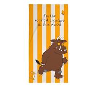 The Gruffalo Serviette Enfants Officielle | Douceur Ultra Douce, Design Woodland | Parfait pour Maison, Bain, Plage et Piscine | Taille Unique 70 x 140 cm | Jaune