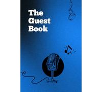 The Guest Book: Hochzeits Gästebuch für Rock Fans: Eintrageseiten für 50 Gäste im Rock Design blau