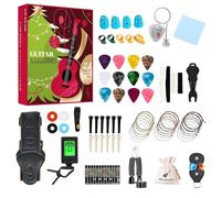 The Guitar Advent Calendar 2025,24 Days Christmas Countdown Calendar With Guitar Picks, A Tuner, Strings And Other Accessories, Advent Calendars For Guitarists Music Lover