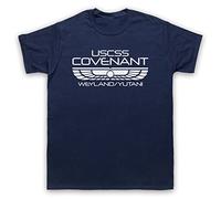 The Guns Of Brixton Alien Covenant USCSS Covenant T-Shirt des Hommes, Bleu Fonce, Large