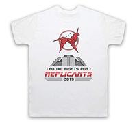 The Guns Of Brixton Blade Runner Equal Rights for Replicants 2019 T-Shirt des Hommes, Blanc, XL