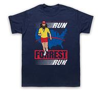 The Guns Of Brixton Forrest Gump Run Forrest Run T-Shirt des Hommes, Bleu Fonce, XL