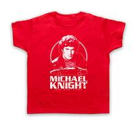 The Guns Of Brixton Knight Rider Michael Knight Tribute T-Shirt de l'enfant, Rouge, 3-4 Years