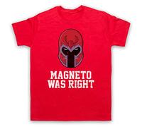 The Guns Of Brixton Magneto Was Right Graphic Novel Meme Slogan T-Shirt des Hommes, Rouge, Large