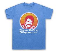 The Guns Of Brixton Magnum PI Face T-Shirt des Hommes, Bleu Classique, 2XL