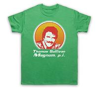 The Guns Of Brixton Magnum PI Face T-Shirt des Hommes, Vert, 2XL