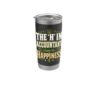 The H in Accountant représente Happiness Accounting Auditor Gobelet isotherme en acier inoxydable double paroi