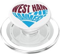 The Hammers Heart - Motif Typographie des Fans de West Ham PopSockets PopGrip pour MagSafe