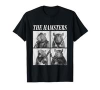 The Hamsters Rockers Funny Animals Rock Music Emo Punk Band T-Shirt