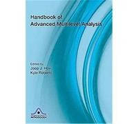 The Handbook of Advanced Multilevel Analysis, European Association for Methodology Series Joop Hox (Auteur)