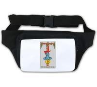 The Hanged Man Sac banane avec logo pour tarot Blanc
