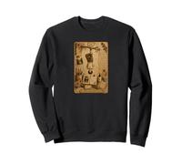 The Hanged Man Tarot Card Scrapbook Design Sweatshirt