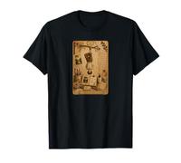 The Hanged Man Tarot Card Scrapbook Design T-Shirt