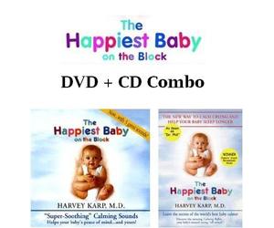 The Happiest Baby on the Block DVD + CD COMBO By Dr. Harvey Karp The New Way to Calm Crying, and Help Your Baby Sleep Longer + "Super Soothing" Calming Sounds CD With 5 great sounds!