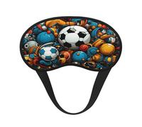 The Happy World of Soccer Masque de sommeil doux et confortable pour homme et femme