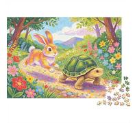 The Hare Puzzles 1000 Pièces Recycled The Tortue Terrestre Puzzle for Adults Puzzle Game Props Impossible Difficile Stimulant Amusant Game 70x50cm/1000pcs
