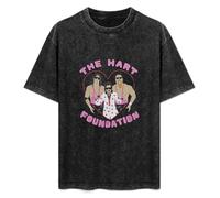 The Hart Foundation Tag Team Wrestling Mens T-Shirt Unisex Black Top Tee XL