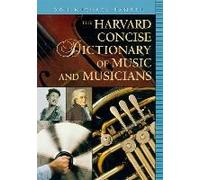 The Harvard Concise Dictionary of Music and Musicians