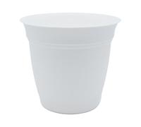 The HC Companies Eclipse Pot de Fleurs Ronds avec Soucoupe, extérieur et intérieur, Trous de Drainage, légers et résistants aux UV, pour Plantes, Fleurs et Herbes, 40,6 cm, Blanc