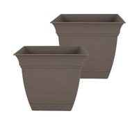 The HC Companies Lot de 2 Pots de Fleurs, Cappuccino, 25,4 cm