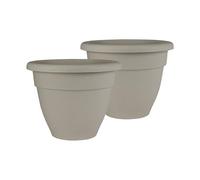 The HC Companies Lot de 2 Pots de Fleurs, Pierre de Cottage, 40,6 cm