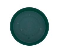 The HC Companies Prima - Soucoupe Ronde en Plastique pour Pot de Fleurs - pour extérieur et intérieur - Plateau Traditionnel pour l'évacuation de l'eau - Plateau Durable (30,5 cm, Vert persistant)