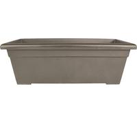 The HC Companies Romana Grande jardinière rectangulaire de 71,1 cm en Plastique léger avec Drainage pour terrasse, terrasse, Piscine, Cappuccino