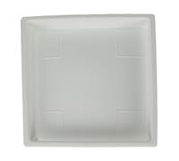 The HC Companies Soucoupe carrée, Blanche, 35,6 cm
