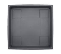 The HC Companies Soucoupe en Plastique, Gris Chaud, 39,4 cm