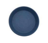 The HC Companies Soucoupe Ronde en Plastique Classique pour Plantes d'intérieur et d'extérieur - Bleu Ardoise, 27,3 x 27,3 x 4,4 cm