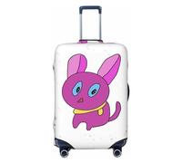 The Head Of The Bull Devil Housse de bagage de voyage lavable et résistante aux rayures pour bagages de 45,7 à 81,3 cm, Lapin de dessin animé surpris, XL