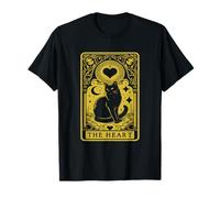 The Heart Cat Carte de tarot gothique vintage T-Shirt