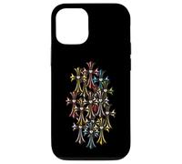 The Heart Diamond Color Cross Coque pour iPhone 12/12 Pro