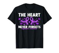 The Heart Never Forgets for Alzheimer and Brain Awareness T-Shirt