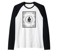 The Heart The Flame (Graphique Carte Tarot) Manche Raglan