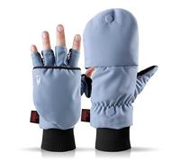 THE HEAT COMPANY - Heat 2 Softshell - Gants tactiles sans Doigts et moufle en Un - Qualité Premium - Gants d'hiver Chauds pour Le vélo & Le Running - Contre Le Froid Pendant Sport & Travail