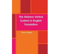 The Hebrew Verbal System In English Translation