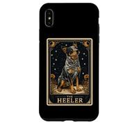 The Heeler Carte de Tarot pour Chien de bétail Australien Motif Lune sorcière Coque pour iPhone XS Max
