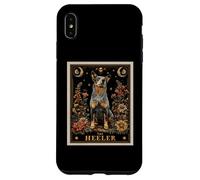 The Heeler Carte de Tarot pour Chien de bétail Australien Motif Lune sorcière Coque pour iPhone XS Max
