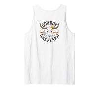 The Hell I Won't Funny Cowgirl Country Western Rodeos Retro Débardeur