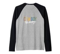 The Hell I Won't Funny Cowgirl Country Western Rodeos Retro Manche Raglan