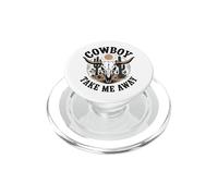 The Hell I Won't Funny Cowgirl Country Western Rodeos Retro PopSockets PopGrip pour MagSafe