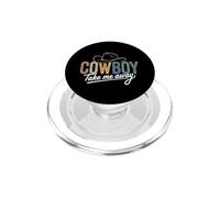 The Hell I Won't Funny Cowgirl Country Western Rodeos Retro PopSockets PopGrip pour MagSafe
