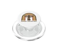The Hell I Won't Funny Cowgirl Country Western Rodeos Retro PopSockets PopGrip pour MagSafe