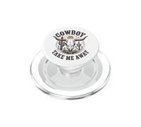 The Hell I Won't Funny Cowgirl Country Western Rodeos Retro PopSockets PopGrip pour MagSafe