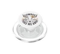The Hell I Won't Funny Cowgirl Country Western Rodeos Retro PopSockets PopGrip pour MagSafe