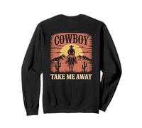 The Hell I Won't Funny Cowgirl Country Western Rodeos Retro Sweatshirt