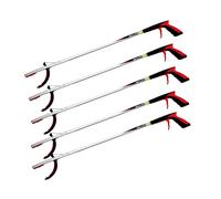 The Helping Hand Lot de 5 ramasse-déchets Professionnels pour Adultes avec Une Prise en Main sûre et Confortable 85 cm