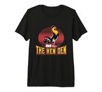 The Hen Den Backyard Chicken Loves Farming Voltry Farmer T-Shirt Haut de Gamme